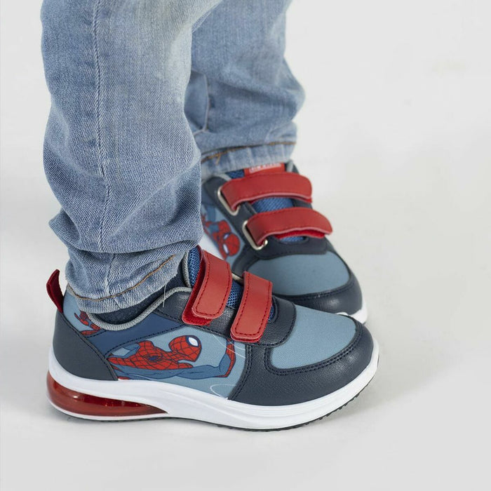 Adidași cu LED Spider-Man Velcro Albastru