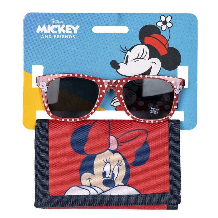 Sunglasses and Wallet Set Minnie Mouse 2 Piese Roșu