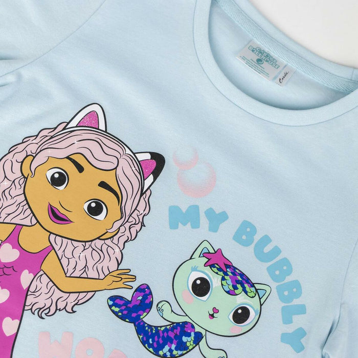 Tricou cu Mânecă Scurtă pentru Copii Gabby's Dollhouse Turquoise