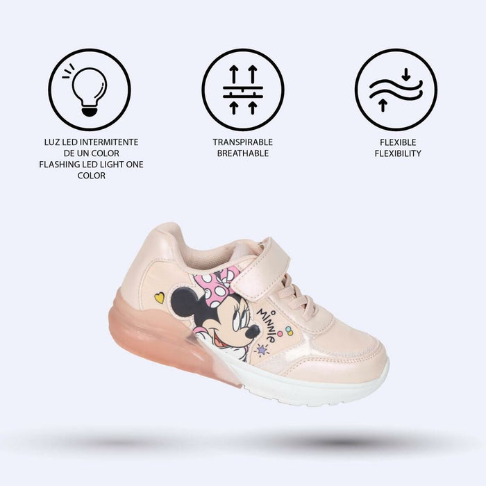 Adidași cu LED Minnie Mouse Roz