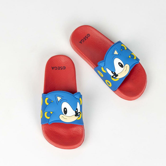 Șlapi pentru Copii Sonic Albastru Roșu