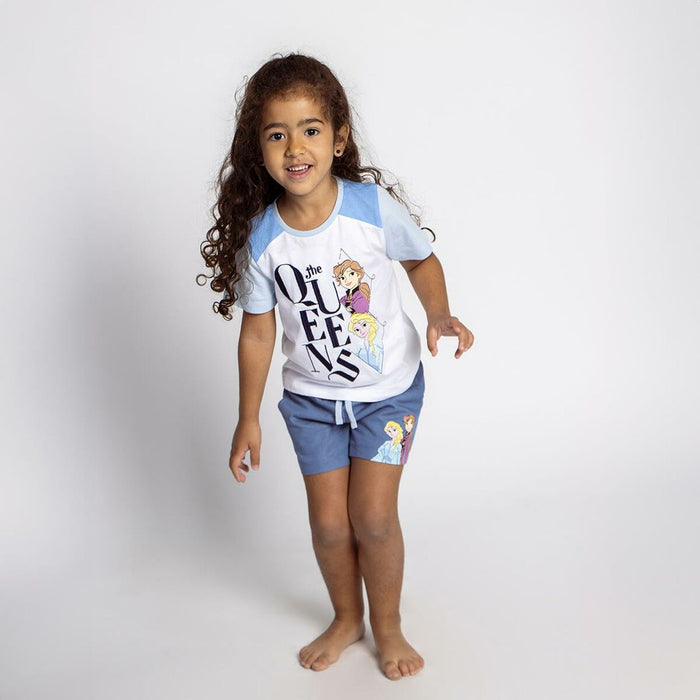 Pijama Infantil Frozen Alb