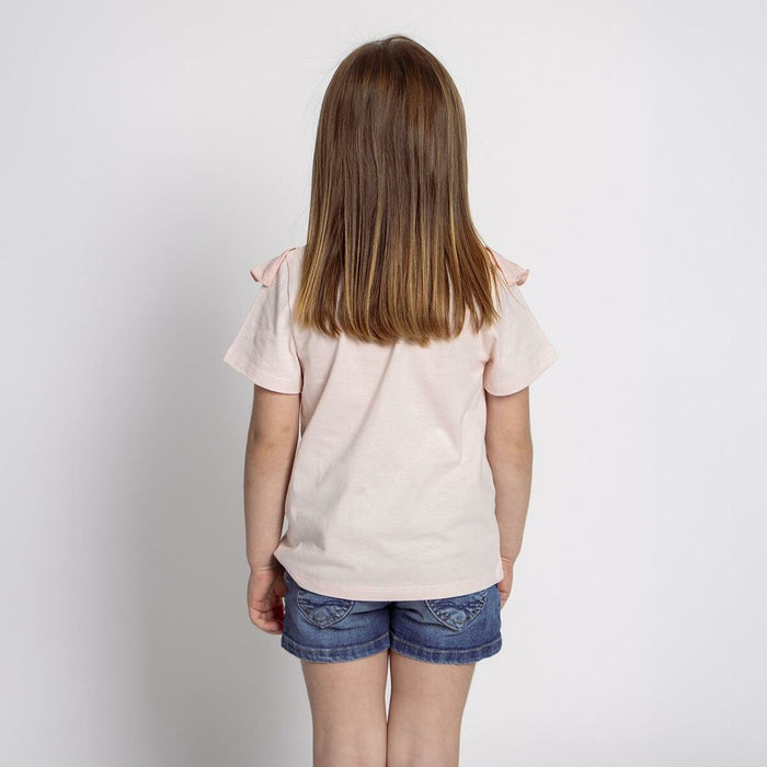 Tricou cu Mânecă Scurtă pentru Copii Peppa Pig Roz deschis