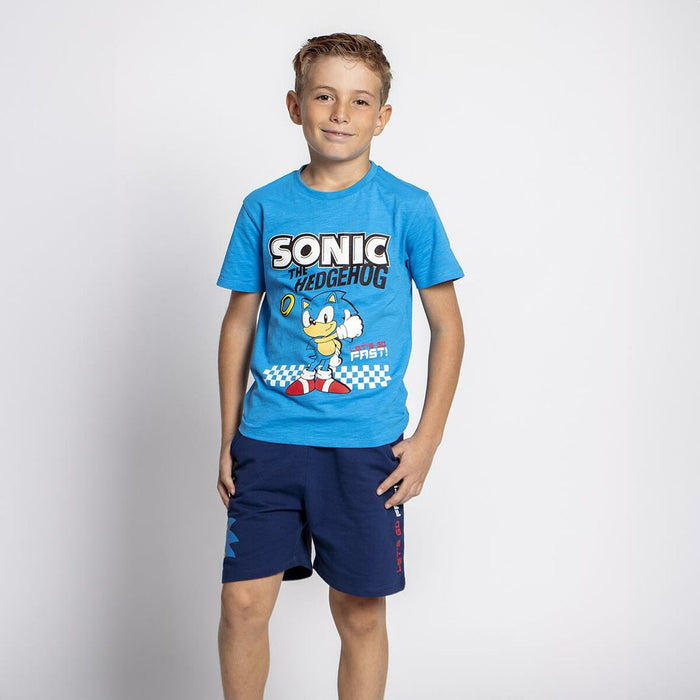 Set de lenjerie/haine Sonic Albastru