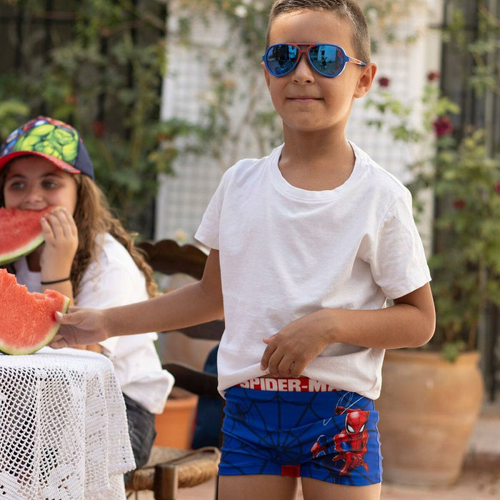 Costumul de Baie Boxer Pentru Copii Spider-Man Roșu