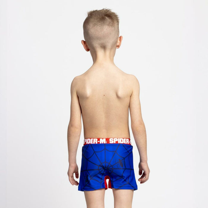 Costumul de Baie Boxer Pentru Copii Spider-Man Roșu