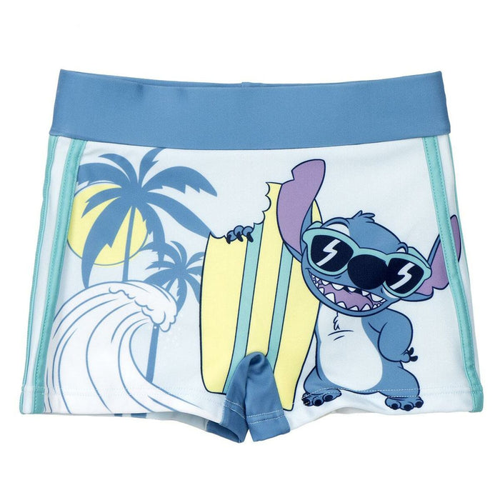 Costumul de Baie Boxer Pentru Copii Stitch Albastru