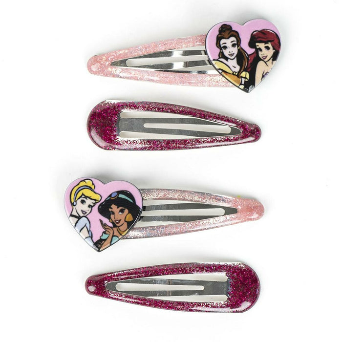 Agrafe de păr Disney Princess Multicolor 4 Piese