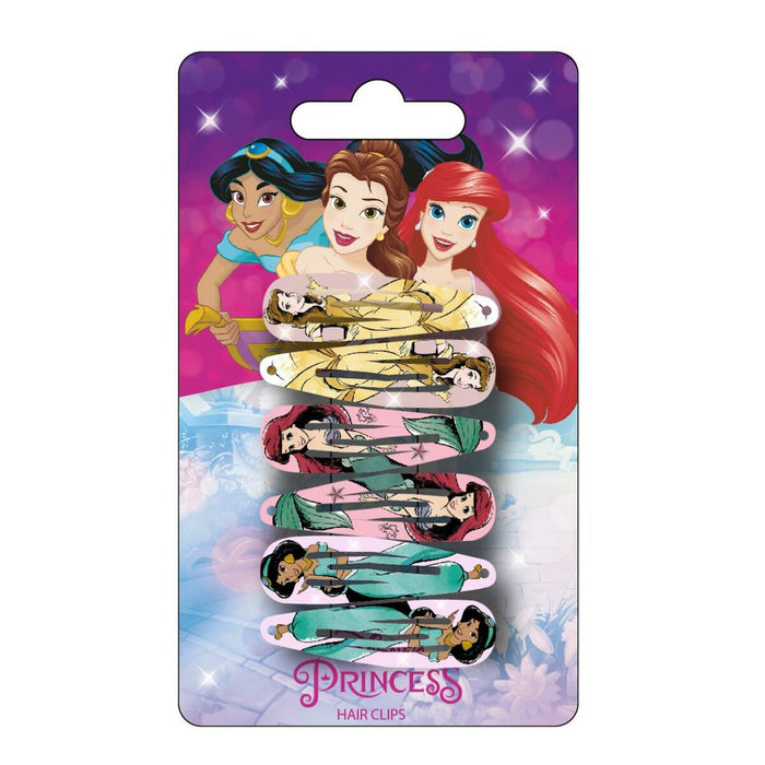 Agrafe de păr Disney Princess Multicolor 6 Piese