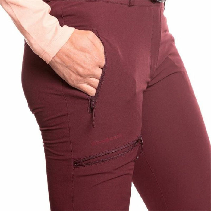 Pantaloni lungi de sport Trangoworld Dorset Femeie Roșu Închis