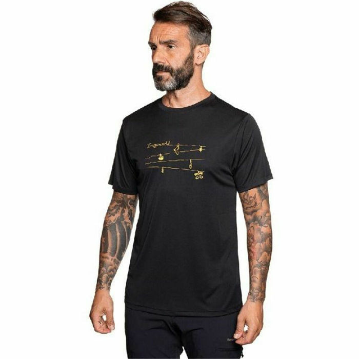 Tricou cu Mânecă Scurtă Bărbați Trangoworld Loiba Negru