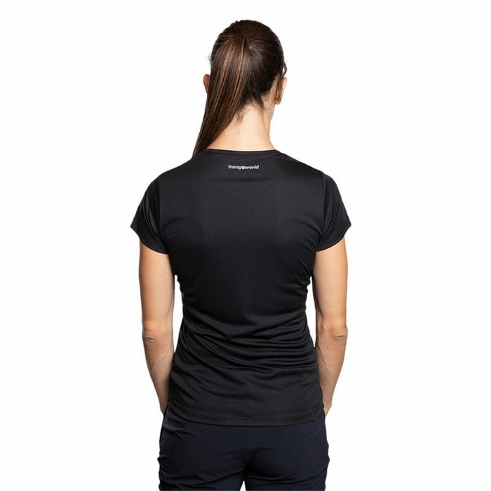 Tricou cu Mânecă Scurtă Femei Trangoworld Zalabi Munte Negru
