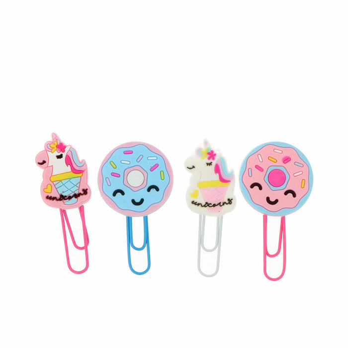 Clips Inca   Multicolor Unicorn Donut (4 Unități)