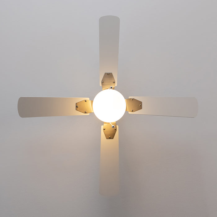 Ventilator de tavan cu iluminare Cecotec EnergySilence Aero 450 IronWhite, 50 W, diametru 106 cm, 3 trepte