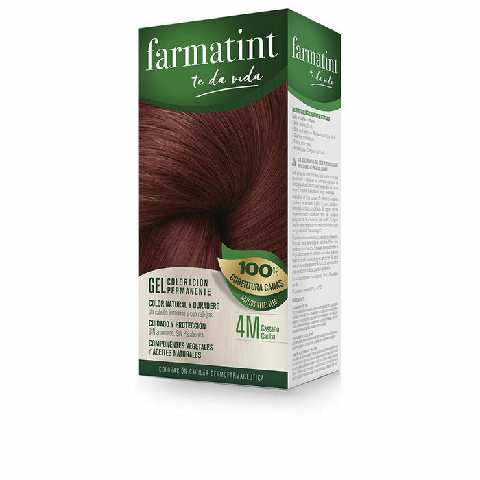 Vopsea Permanentă Farmatint 4m-Castaño Caoba Gel