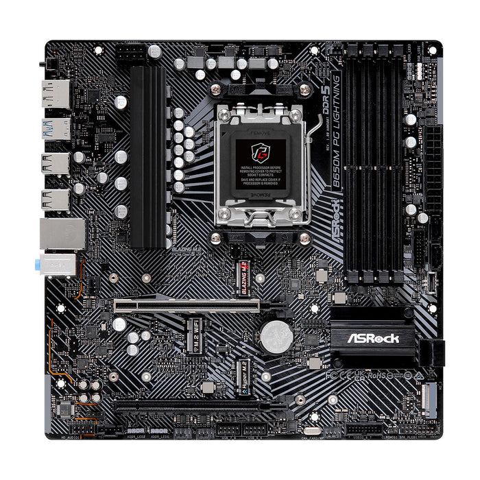 Placă de Bază ASRock B650M PG LIGHTNING AMD AMD B650 AMD AM5