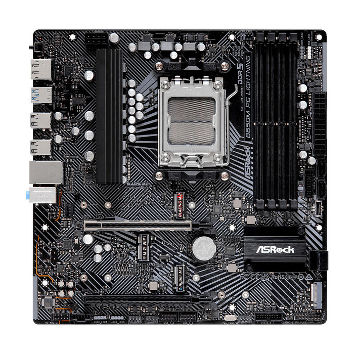 Placă de Bază ASRock B650M PG LIGHTNING AMD AMD B650 AMD AM5