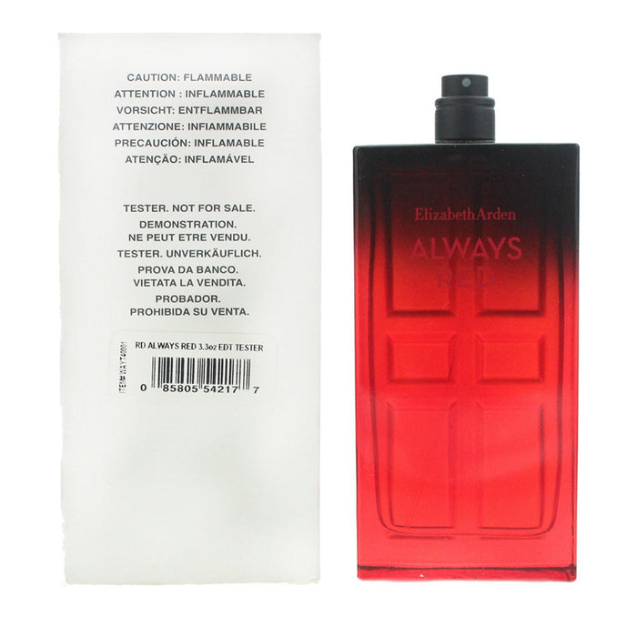 Apă de toaletă Elizabeth Arden Always Red, pentru femei, 100 ml, tester