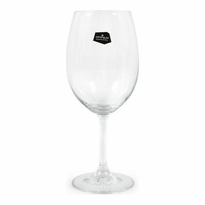 Pahar de vin Crystalex Lara Transparent Geam (6 Unități) (8 Unități) (450 cc)
