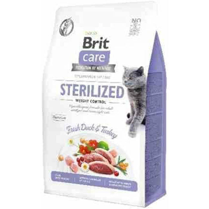 Mâncare pentru pisici Brit Care Grain-Free Sterilized Weight Control Adult Curcan Rață 400 g