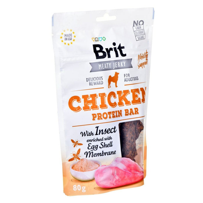 Gustare pentru câini Brit Jerky Snack Pui 80 g