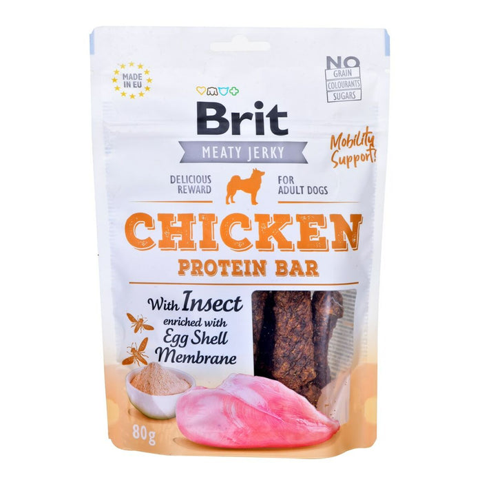 Gustare pentru câini Brit Jerky Snack Pui 80 g