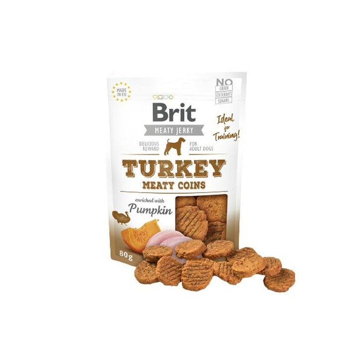 Gustare pentru câini Brit Jerky Snack Curcan 80 g