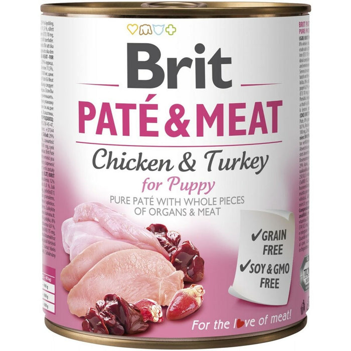 Hrană umedă Brit                                 Pui Curcan 800 g