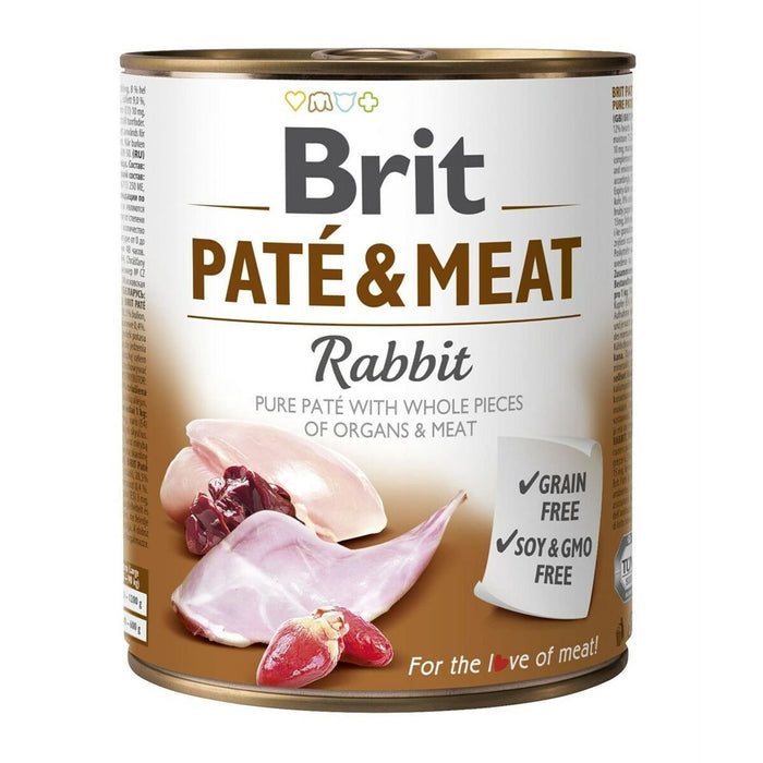 Hrană umedă Brit Paté & Meat Pui Iepure 800 g