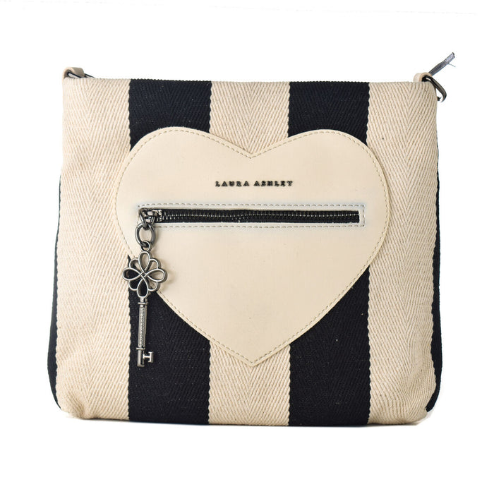 Geantă Damă Laura Ashley DIXIE-BLACK-CREAM Multicolor 24 x 22 x 7 cm