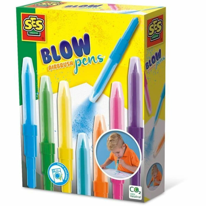 Set de Carioci SES Creative Blow airbrush pens Multicolor