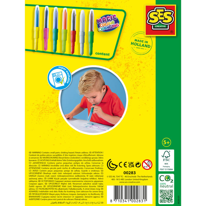 Set de Carioci SES Creative Blow Airbrush Pens