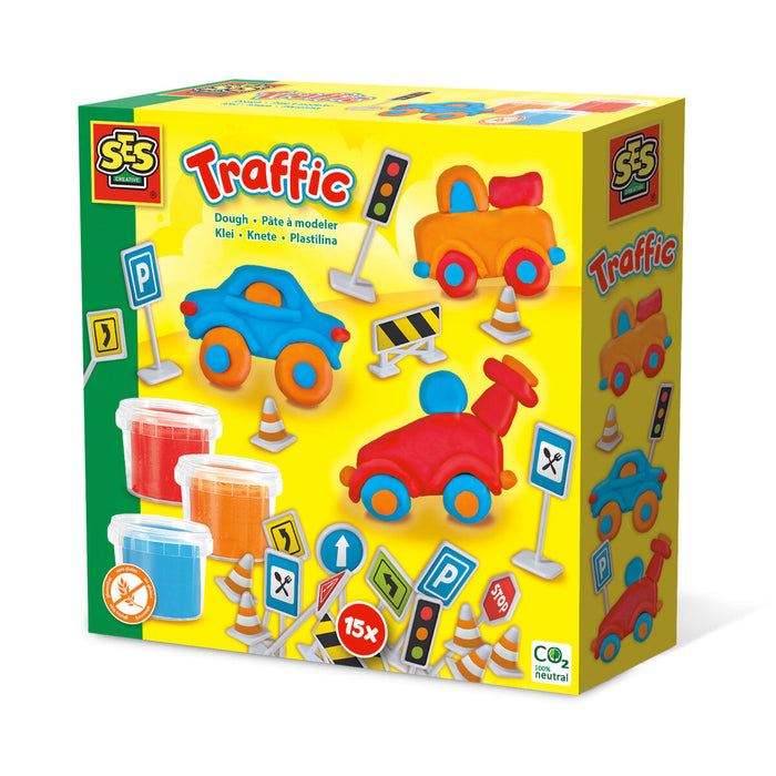 Joc de Plastilină SES Creative Traffic Fara gluten