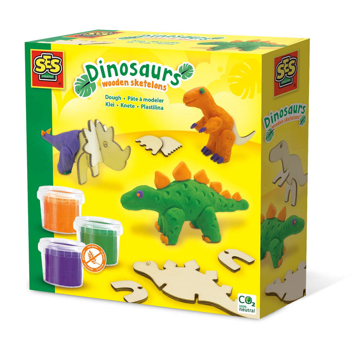 Joc de Plastilină SES Creative Dinosaurs Fara gluten