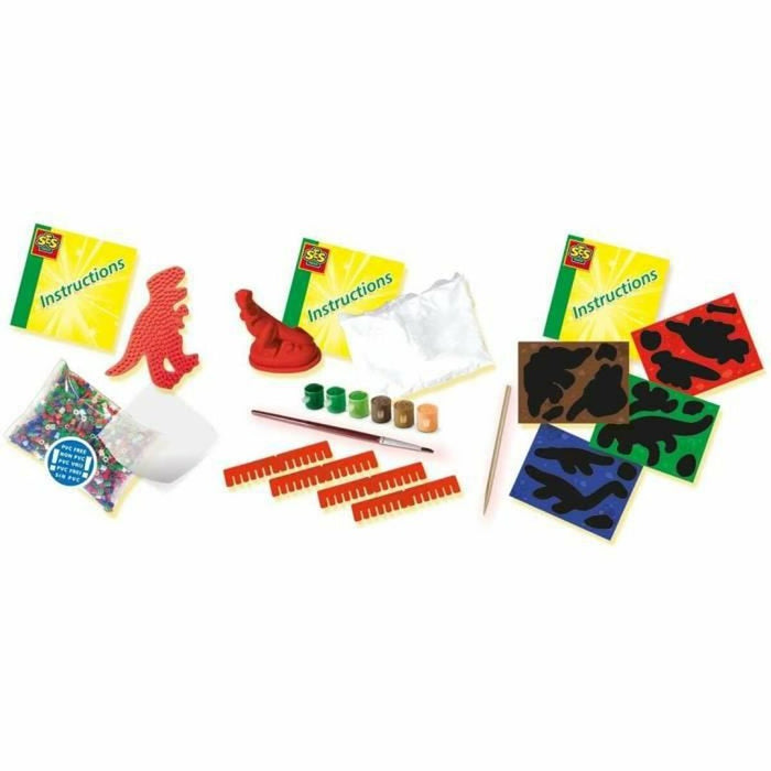 Set de Lucru Manual SES Creative Dinosaurs 3 in 1