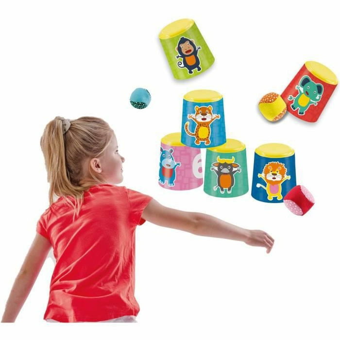 Joc de Îndemânare SES Creative Chamboule-tout and soft petanque balls