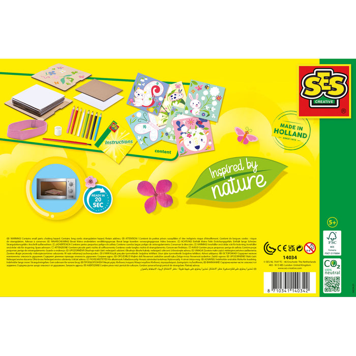 Set de Lucru Manual SES Creative Fleur Art Inspired by Nature