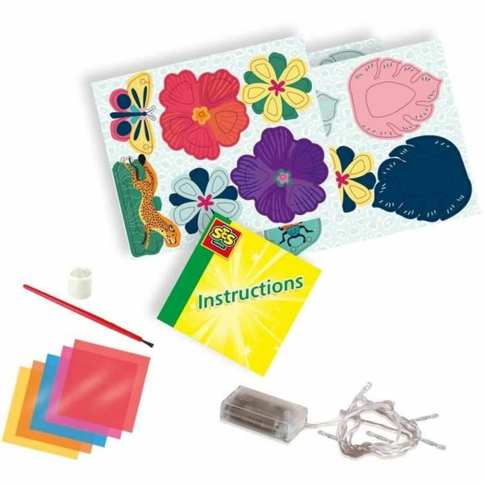 Joc Desenează și Colorează SES Creative Jungle Fairy Lights