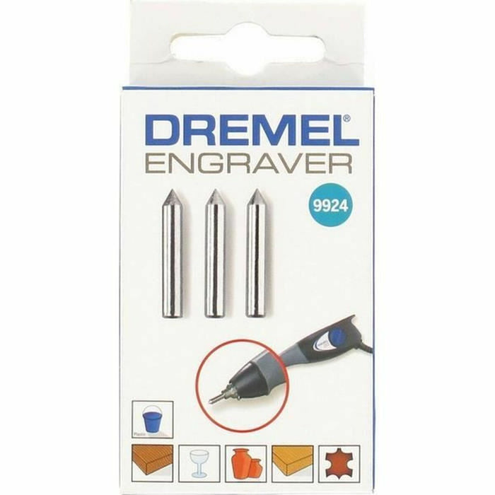 Multipurpose router bit set Dremel 9924 (3 Unități)