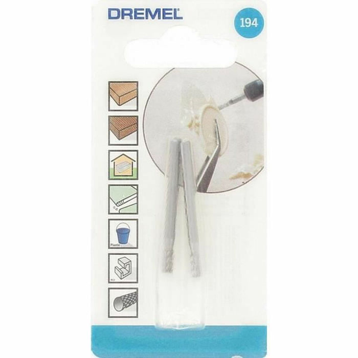 Milling Cutter Dremel 194 Cilindric Ø 3,2 mm (2 Unități)