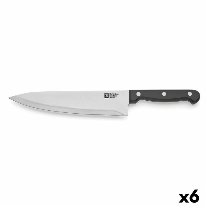 Cuțit Chef Richardson Sheffield Artisan Negru Metal 20,5 cm (Pack 6x)