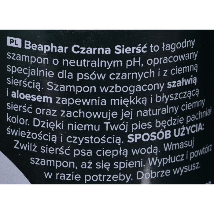 Șampon pentru animale de companie Beaphar Black coat 250 ml