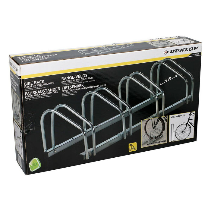 Stand pentru biciclete Dunlop Podea 4 locuri 27 x 100 x 32,5 cm Oțel