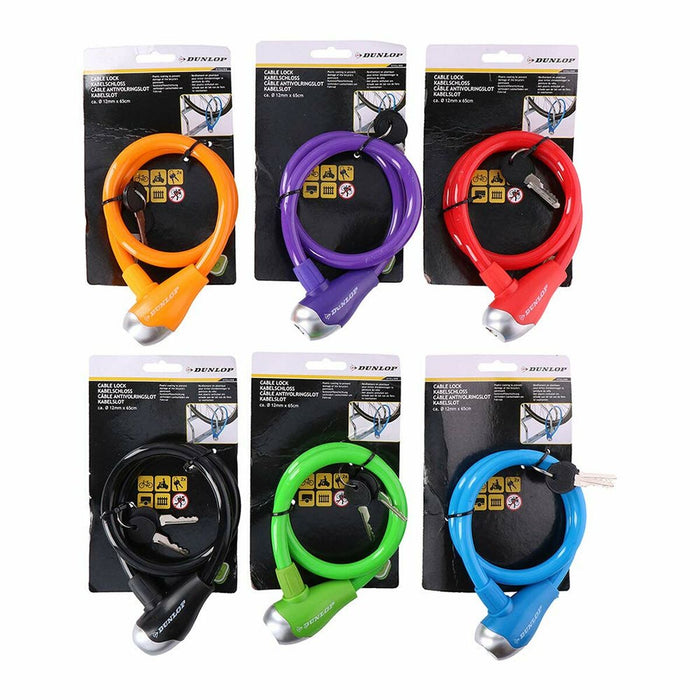 Cablu cu lacăt Dunlop Ø 12 mm 65 cm