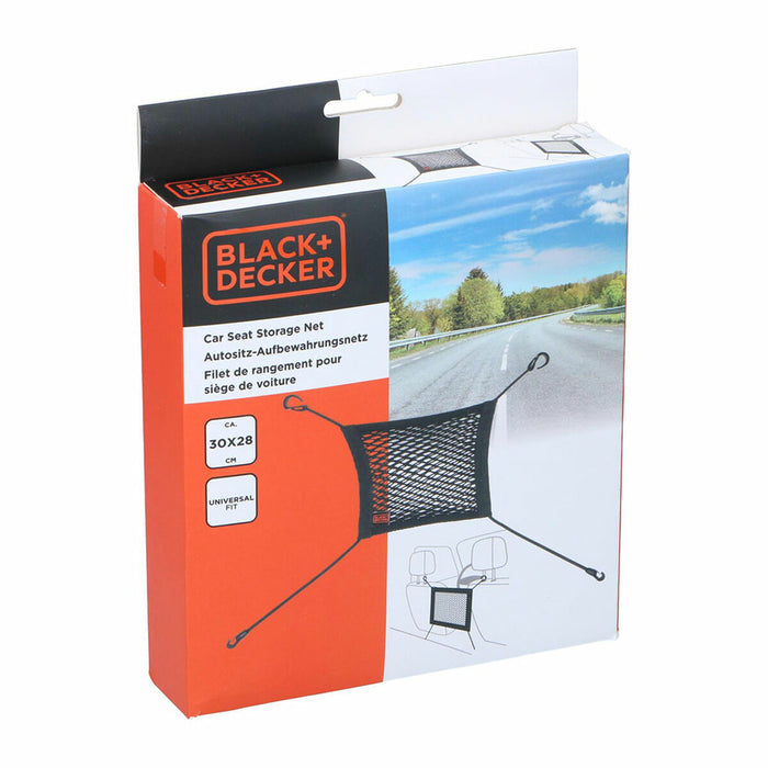 Rețea de depozitare pentru mașină Black & Decker Negru 30 x 28 cm