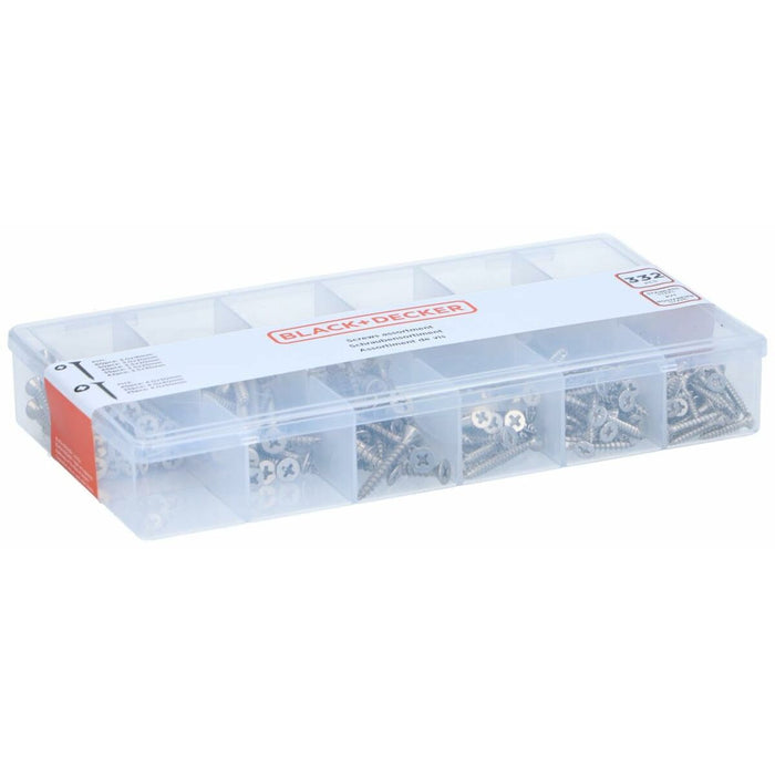 Set de șuruburi Black & Decker Phillips Lemn 332 Piese