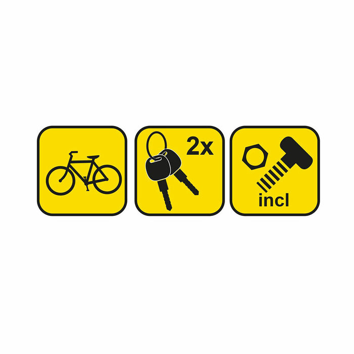 Cablu cu lacăt Dunlop Negru
