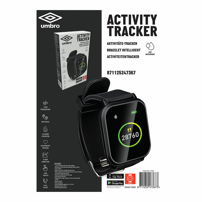 Brățară de Activitate Umbro Negru 1,3" Dreptunghiular