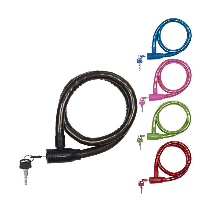 Lacăt cu cheie Dunlop 65 cm Cablu