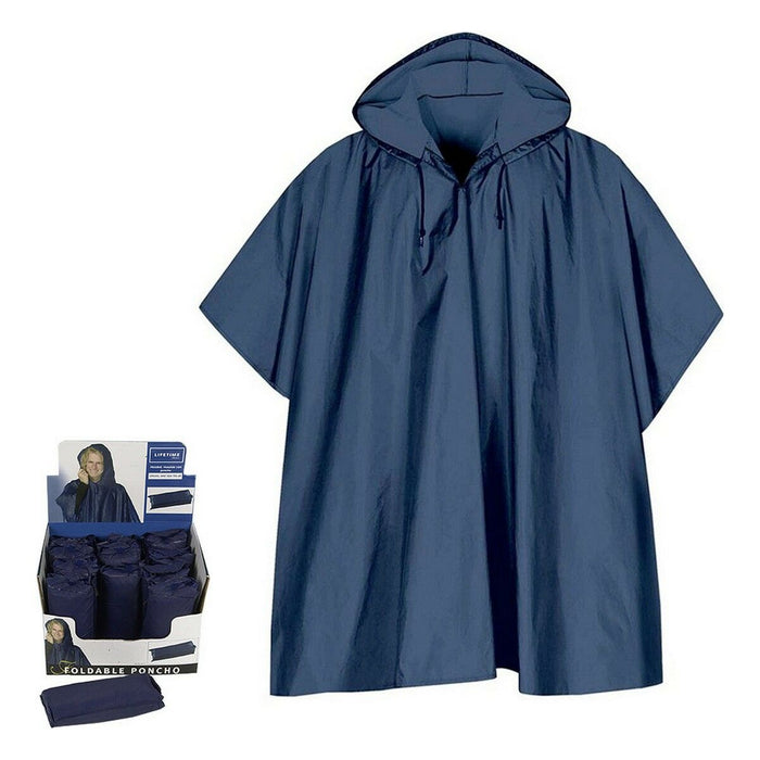 Pelerină de ploaie Poncho Albastru (Mărime unică)